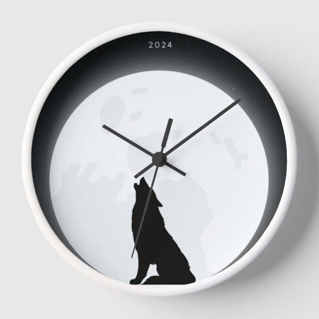 clock inner moon wolf (Front)