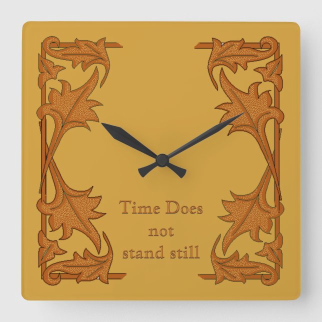 Clock - Leafy Brackets (Front)