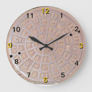 Clock - Manhole cover