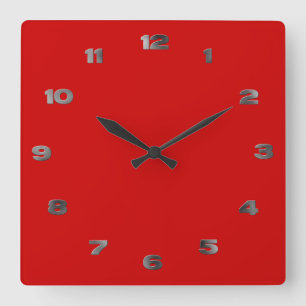 Clock - Metal Arabic Numbers