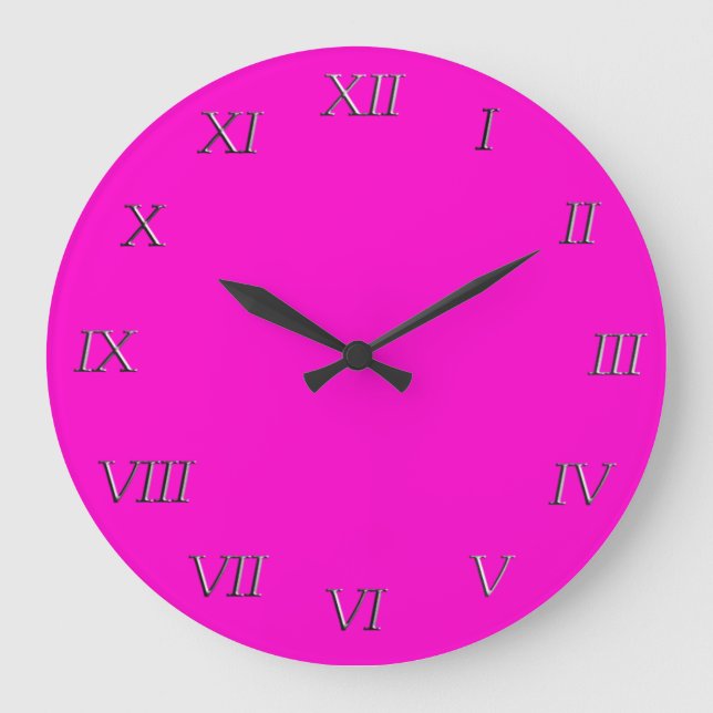 Clock - Metal Roman Numerals (Front)