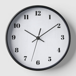 Clock Numbers Template