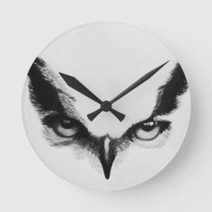 Clock of wall Eyes of Owl