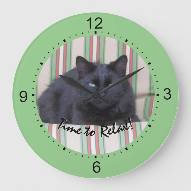 Clock - Pet Image Time to Relax (Front)
