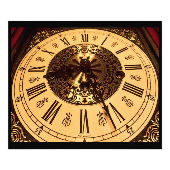Clock Photo Print (Front)