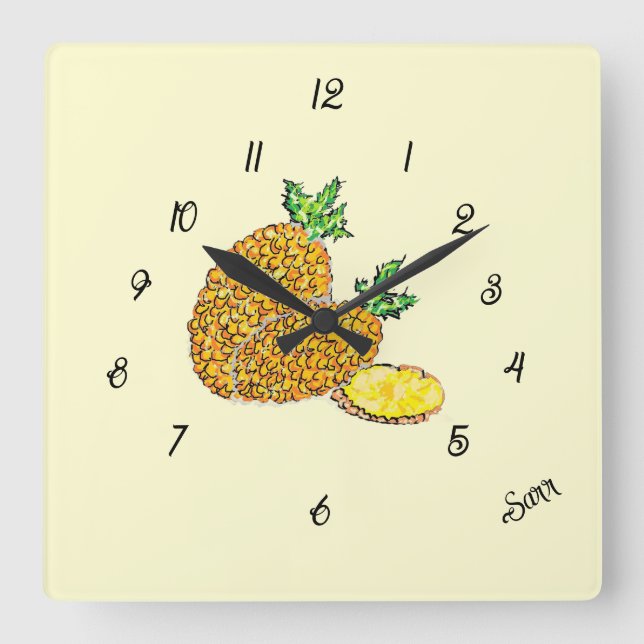Clock  : Pineapples  (Front)