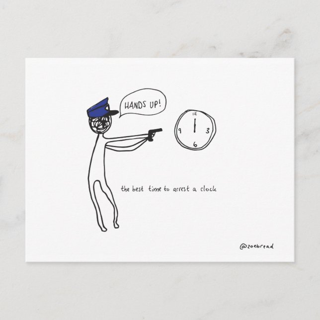 clock postcard (Front)