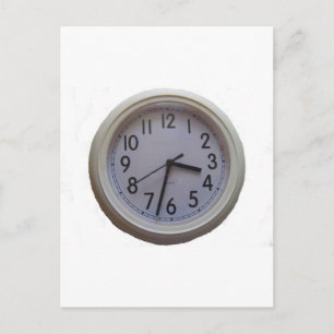 Clock Postcard