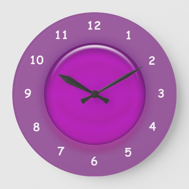 Clock - Purple 3d Disk (Front)