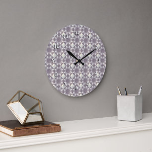 Clock - Purple Quilt Pattern