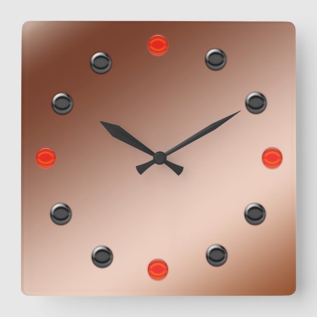 Clock - Retro 60s metallic face (Front)