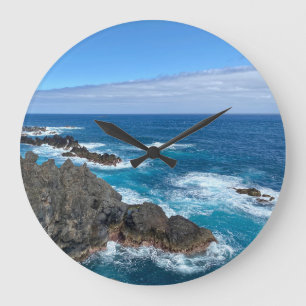 Clock rocks in the sea