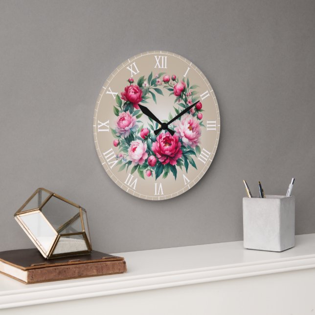 Clock round Roman Numerals Var02 (Office)
