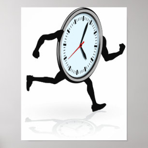 Clock Running Poster