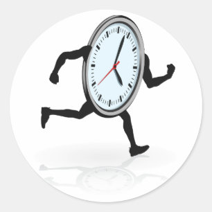 Clock Running Stickers
