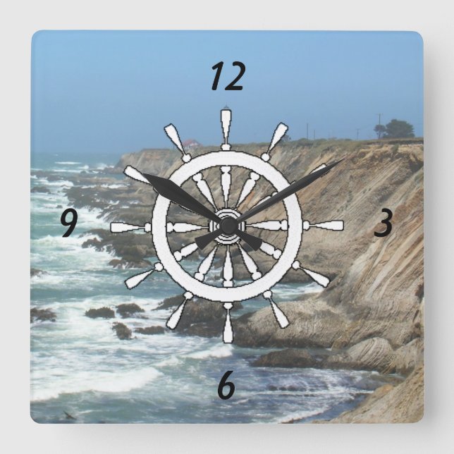 Clock - Ship's helm (Front)