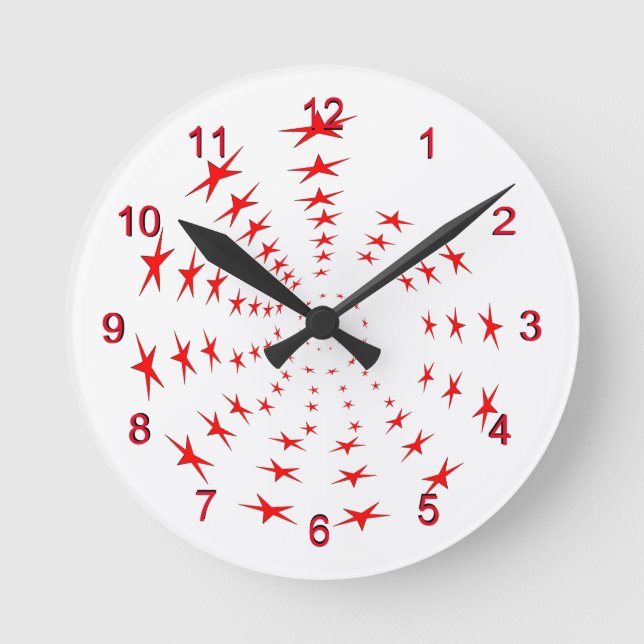 Clock - Spirals of Red Stars (Front)