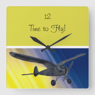 Clock - Spook - model aeroplane