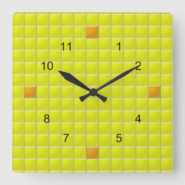 Clock - Square Tiles (Front)