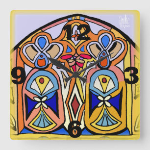 Clock - Stained Glass inspired.