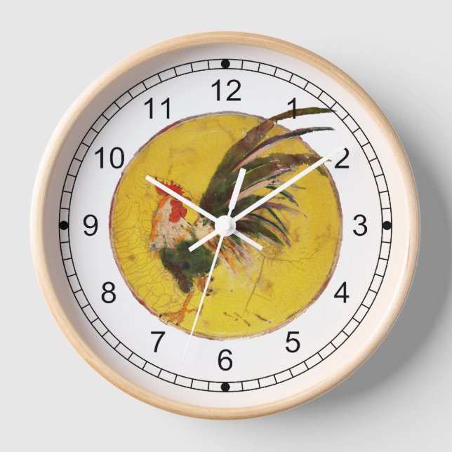 Clock - Sun and Rooster (Front)