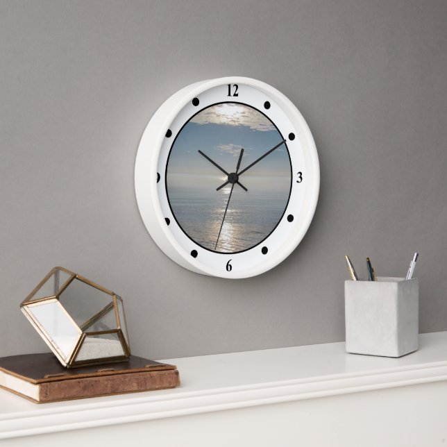 Clock - Sun Reflections on Ocean (Office)