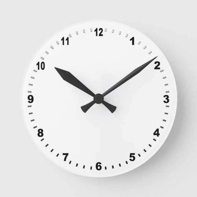 Clock Template - Create Your Own / elegant, custom (Front)
