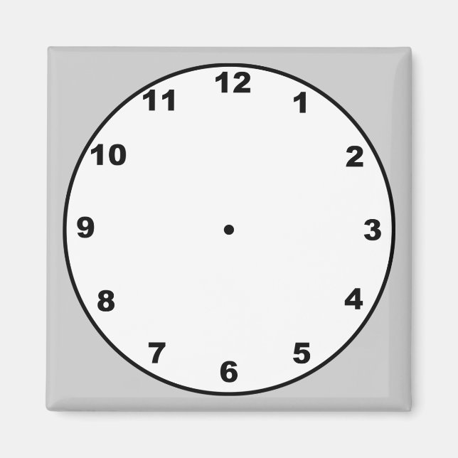Clock template magnet (Front)