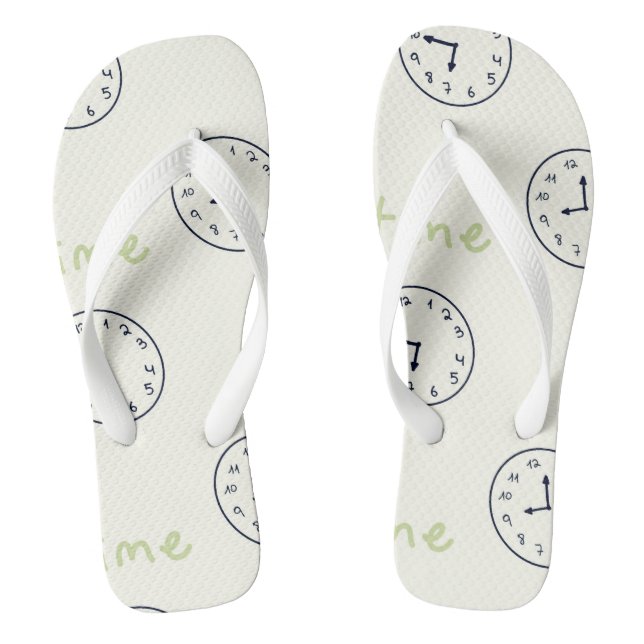 Clock Thongs (Footbed)