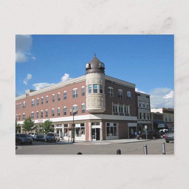 Clock Tower Downtown Paso Robles Postcard (Front)