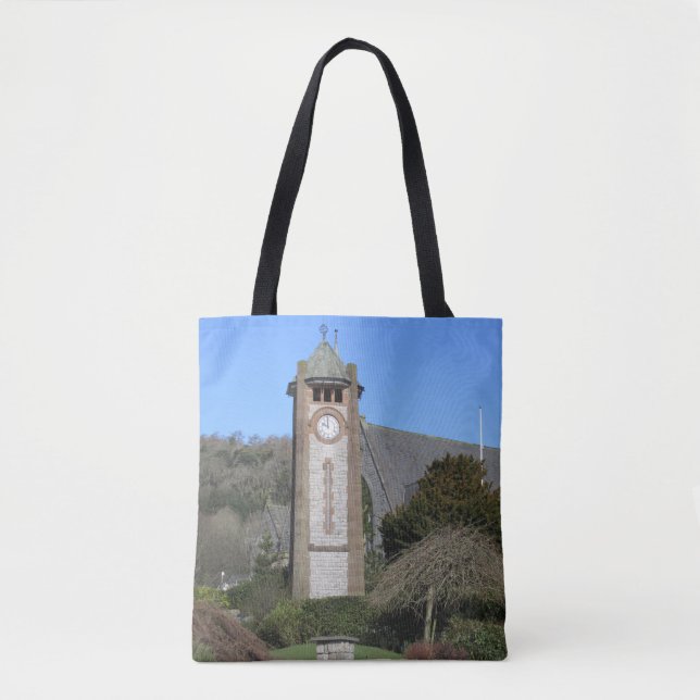 Clock Tower Grange-over-Sands Tote Bag (Front)