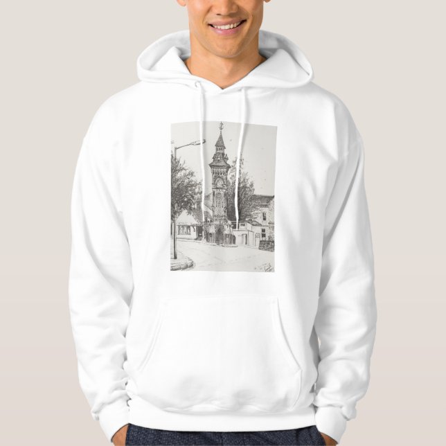Clock Tower Hay on Wye 2007 Hoodie (Front)