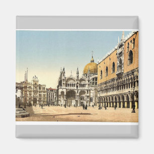Clock tower, St. Mark's, and Doges' Palace, Piazze Magnet