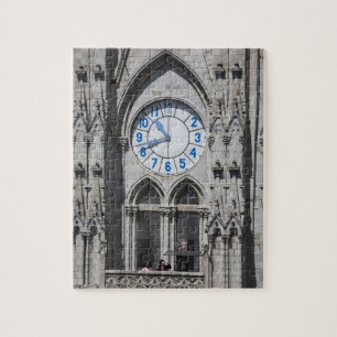 Clock towers at the National Basilica, Ecuador Jigsaw Puzzle