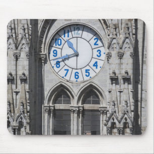 Clock towers at the National Basilica, Ecuador Mouse Pad