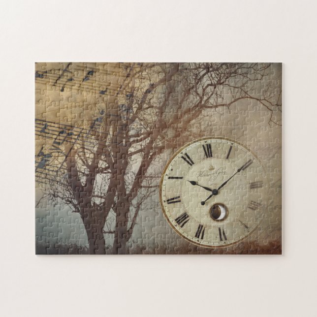 Clock trees jigsaw puzzle (Horizontal)