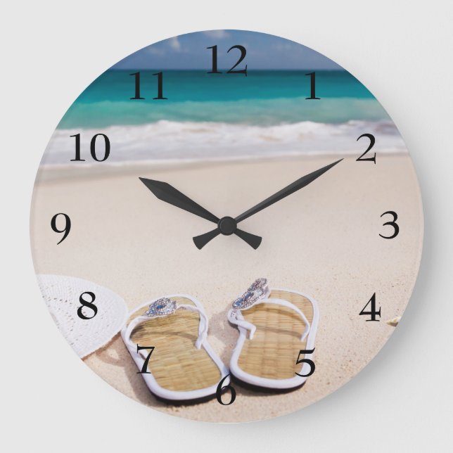 Clock with a beach scene (Front)