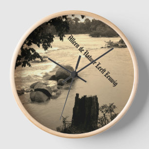 Clock with soap-printed