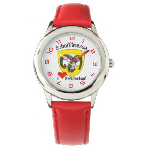 clock with Swiss draft Schaffhausen Switzerland Watch
