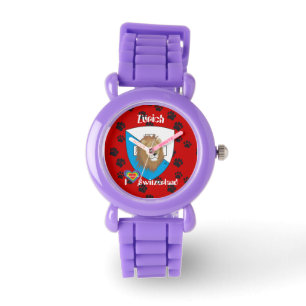 clock with Swiss draft Zurich Switzerland Watch