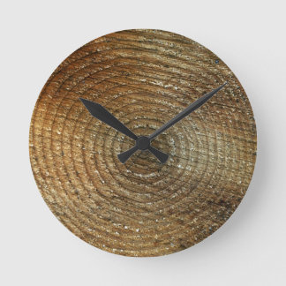 CLOCK-WOOD ROUND CLOCK