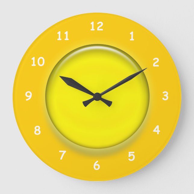 Clock - Yellow 3D Disc (Front)