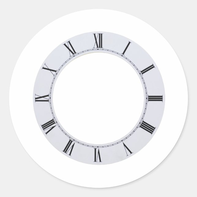 ClockFace060709 Classic Round Sticker (Front)