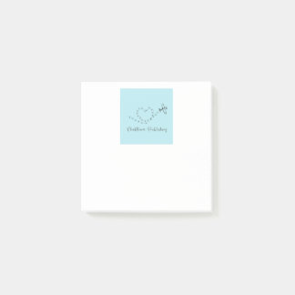 Clockflower Publishing branded post-it notes