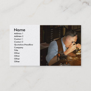 Clockmaker - The watchman 1939 Business Card