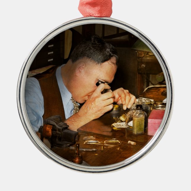 Clockmaker - The watchman 1939 Metal Ornament (Front)