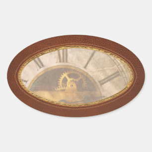 Clockmaker - What time is it Oval Sticker