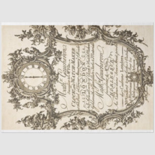 Clockmakers Furniture Decoupage Paper