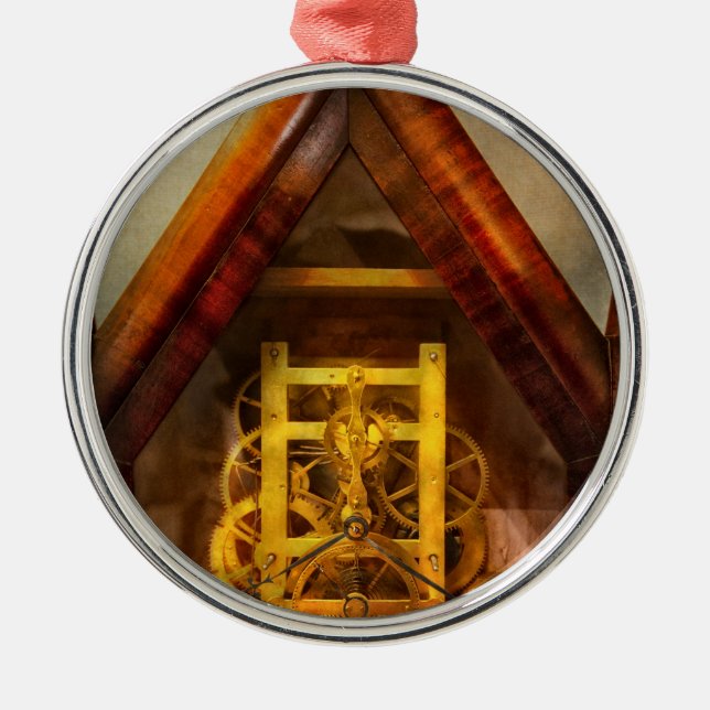 Clocksmith - Clockwork Metal Ornament (Front)