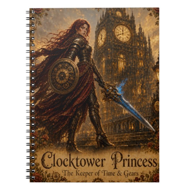 Clocktower Princess Keeper of Time and Gears Notebook (Front)